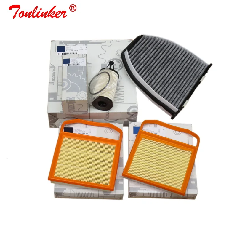 

Cabin Filter+Air Filter+Oil Filter 4Pcs For Mercedes benz SL R231 400 Convertible 2014-2019 Model Built Externa Carl Filter Set