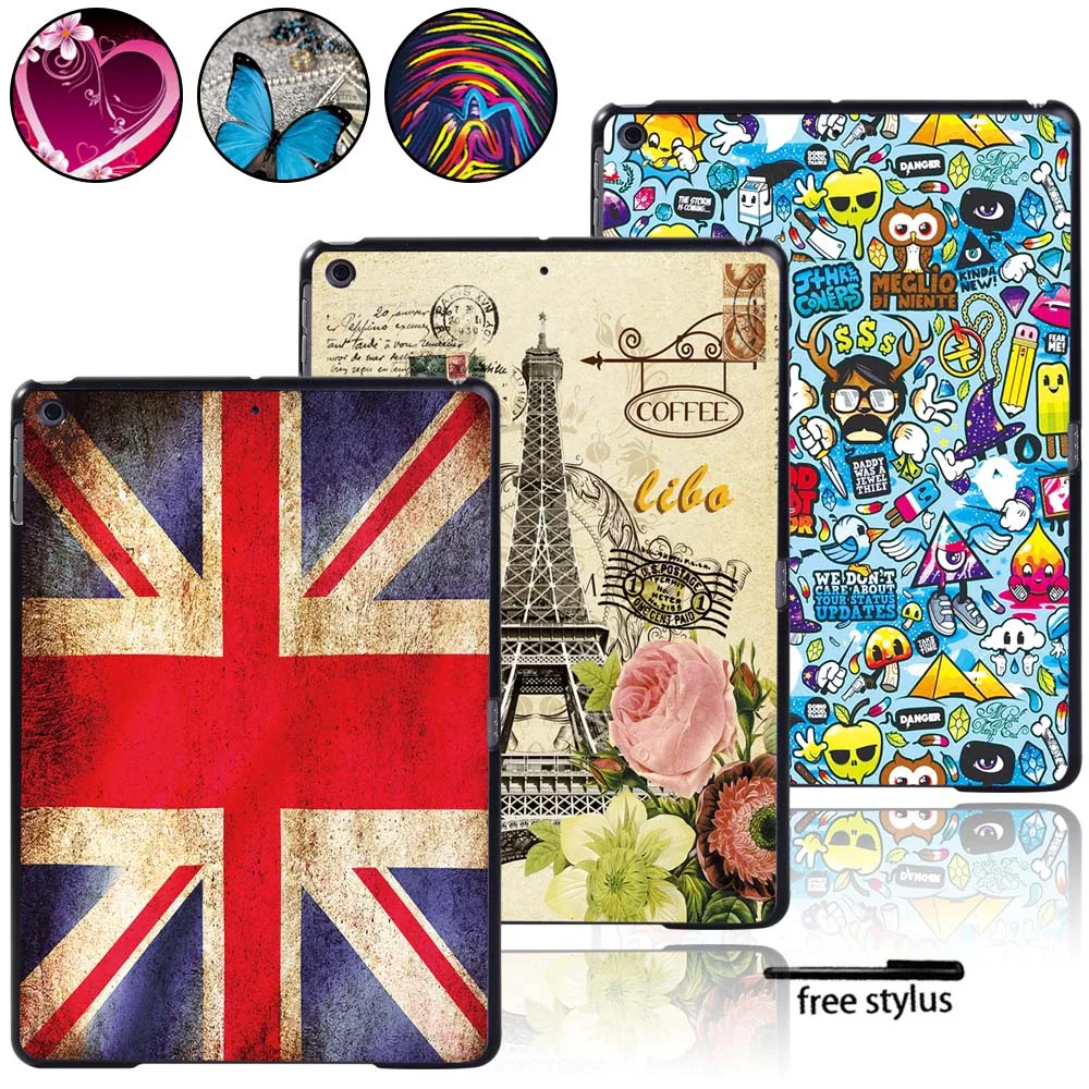 

Anti-Dust Multicolor Tablet Case Fit Apple IPad / Mini / Air / Pro Tablet Plastic Hard Protective Case Cover + Pen