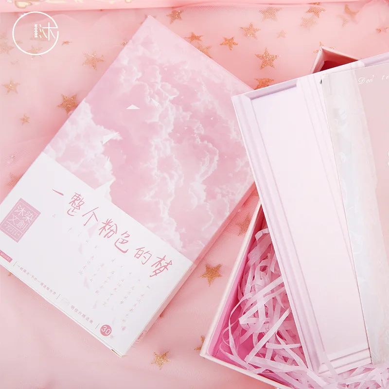 

30Sheets/Set A Pink Dream Postcard Greeting Card Birthday Gift Card Message Card