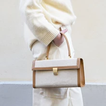 Модная холщовая коробка в стиле «пэчворк» женские сумки дизайнерские сумки через плечо роскошная сумка через плечо из полиуретана большие вместительные женские кошельки