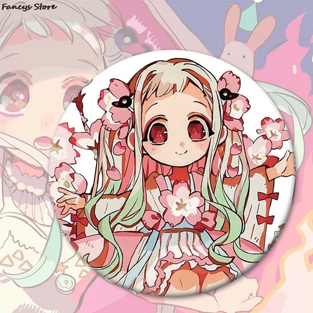 Japán Kawai Earthbound Fiú Hanako-Kun Jelvény Táska Ruhához Aranyos Ajándék Lány Ajándéktárgyak Könyvesbolti Kávézó Bross Pin Nőknek