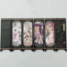 Разделитель комнаты складной экран древние дамы 6 панель печатных холст Азиатский N E W