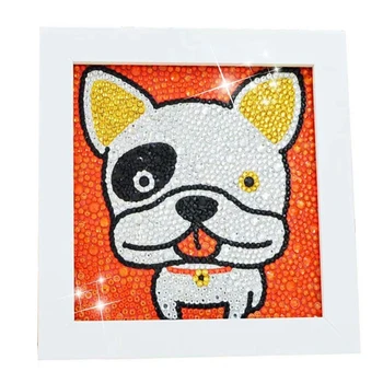 

Promotion--Diamond Painting For Kids Full Drill Painting By Number Kits Arts Crafts Supply Set Rhinestone Making For Home Wall D