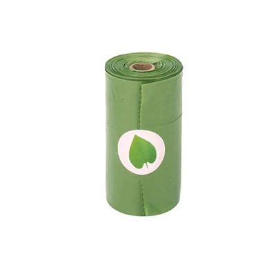 1Roll Poop Bags Биоразлагаемые пакеты для уборки за собакой экологичный ПЭТ мусорные мешки диспенсер Открытый Перевозчик мешки для уборки за домашними животными собака ходьба поставки 1 шт - Цвет: 1Roll Poop Bags