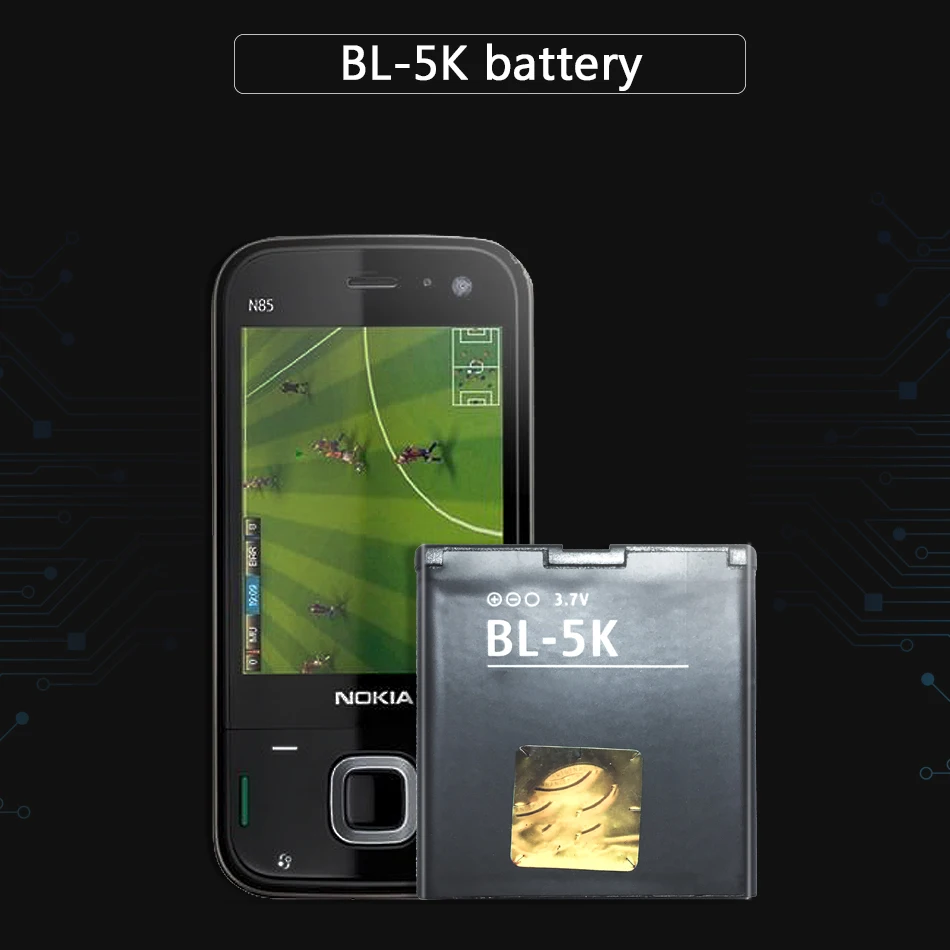 BL-5K Аккумулятор для сотового телефона Nokia N85 N86 N87 8MP 701 X7 00 C7 сменный аккумулятор BL 5K