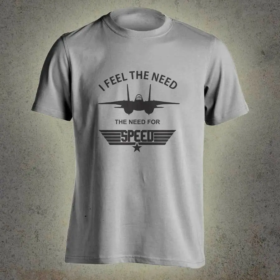 Топ пистолет пилот Джет F16 истребитель I Feel The Need For Speed Tom Crew Мужская футболка 2019 с