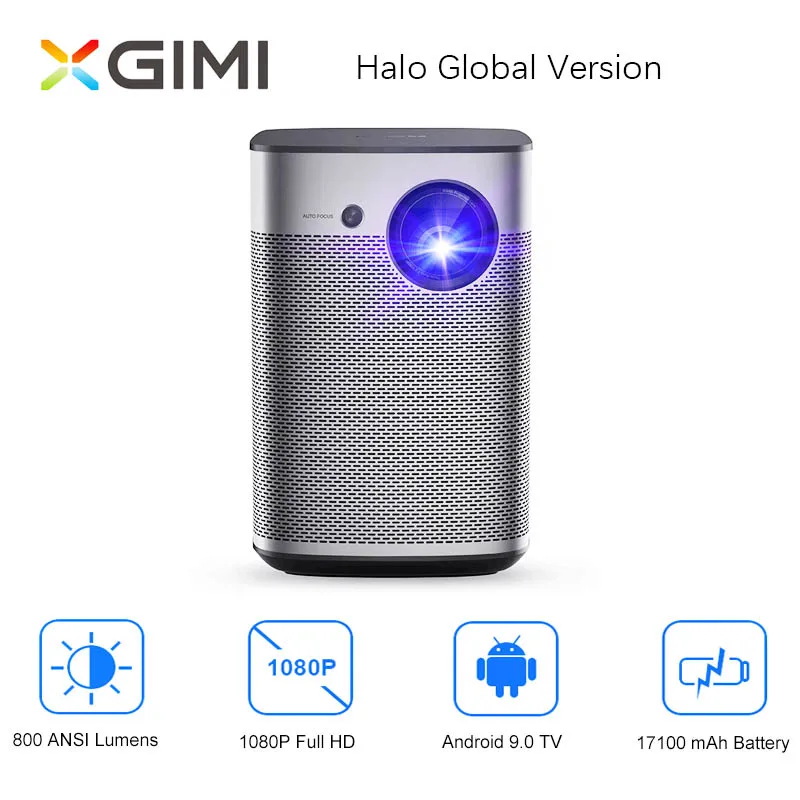 Мини проектор XGIMI Halo Full HD DLP Android 9 0 Wi Fi портативный поддержка 4K видео ТВ 3D домашний