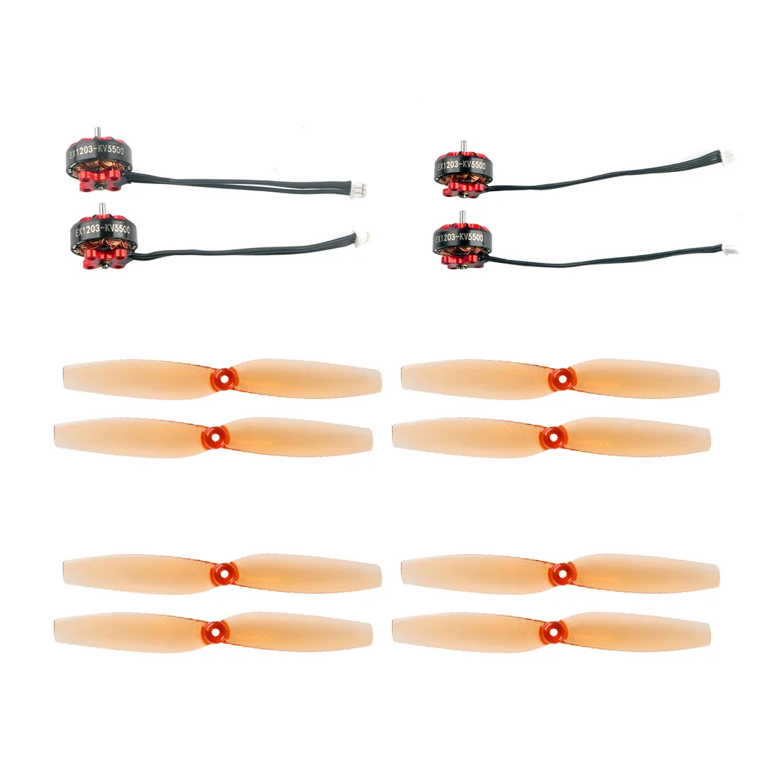 Happymodel EX1203 1203 5500KV 2 4S бесщеточный двигатель с Gemfan Mini 65mm Props для зубочисток Larva X HD DIY FPV