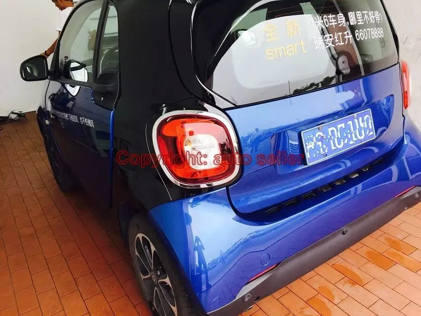 Для Benz Smart Fortwo ABS хромированный задний светильник задняя рамка крышка лампы литье