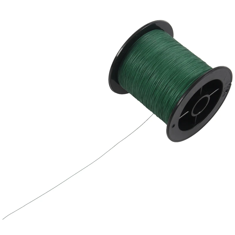 Top quality 4 strand 300m/330yard ink stick green PE braided fishing line