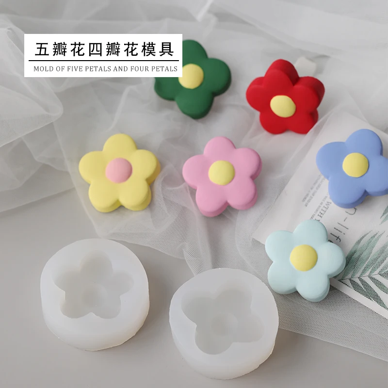 Flower Rose Silicon 3D Soap Mold Cake Decoration Mold Cake Manual Handmade Soap Candle silicone mold