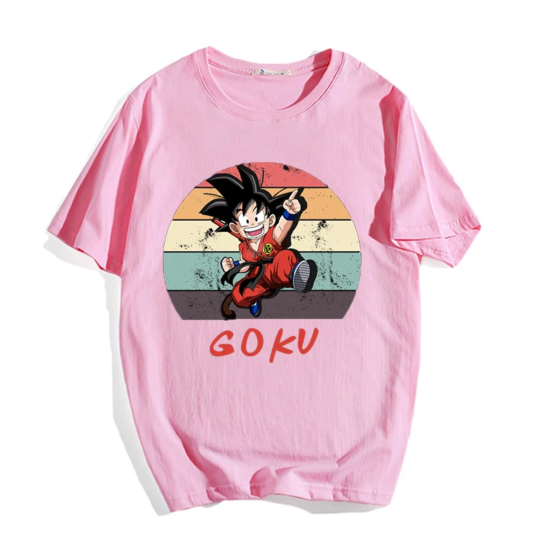 

Dragon Ball Women T Shirts Goku Printed Tshirt Harajuku Funny Summer Short Sleeve 90s Graphic Ullzang Tees Tops Female T-shirt