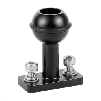 

Aluminum Alloy 1 inch Ball Head Mount Adapter with M5 Screw Holes for Diving Sports DSLR Camera Bracket Tripod Clip Adapter F45