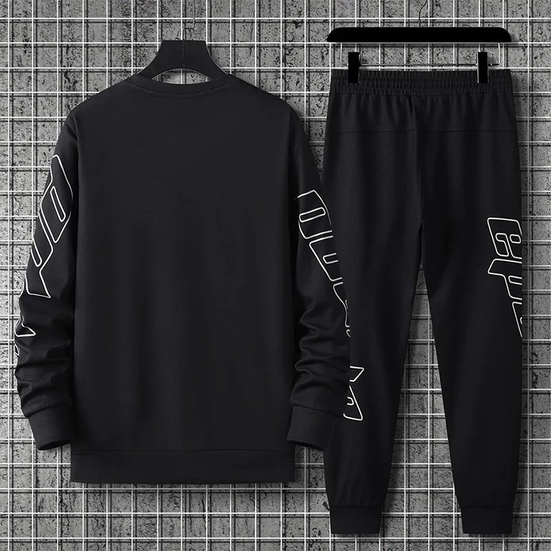 Super Large Size 10xl 9xl 8xl Men 2pcs Tracksuit Sets Fashion Sportsuit Sweatshirts Suit Male Hoodies And Sweatpants Sportswear 2
