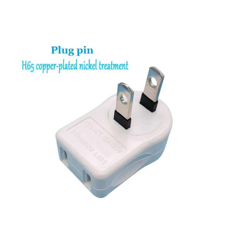 2Pin US/JP штепсельная розетка для мужчин и женщин, зарядное устройство для путешествий, адаптер питания, настенная розетка, ультратонкая угловая штепсельная вилка белого цвета