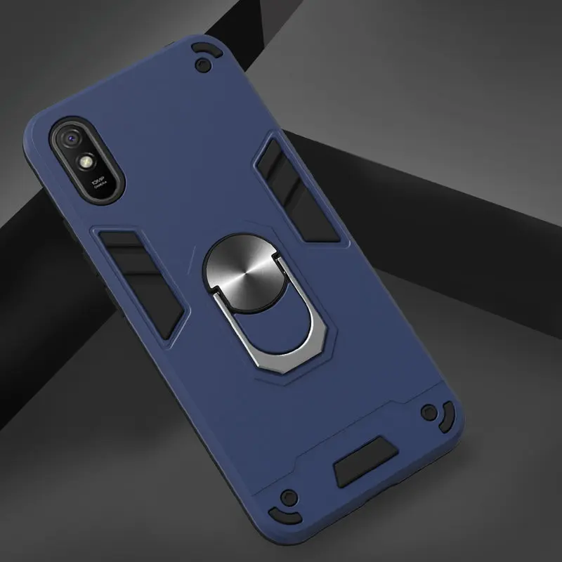 

Case For Xiaomi Redmi 9A Shockproof Bumper For Redmi 9A 9 A Soft Silicon Hard PC Armor Heavy Duty Protection Back Cover 6.53"