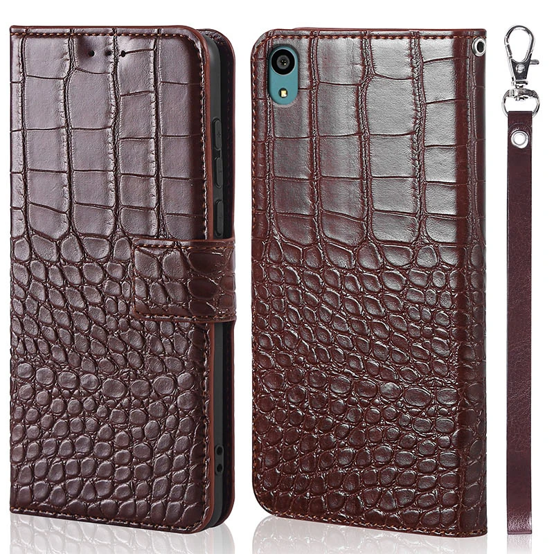Crocodile texture Leather Flip Case for Sony Xperia Z5 E6603 E6633 E6653 E6683 magnet Wallet Card Holder Stand Book Cover | Мобильные