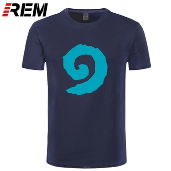 

REM Funny Graphic Funny Hearthstone Swirl Logo Cotton T Shirt for women