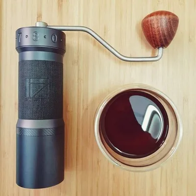 1zpresso K Max super portable coffee grinder manual coffee bearing  stainless steel heptagonal conical burr Coffee milling