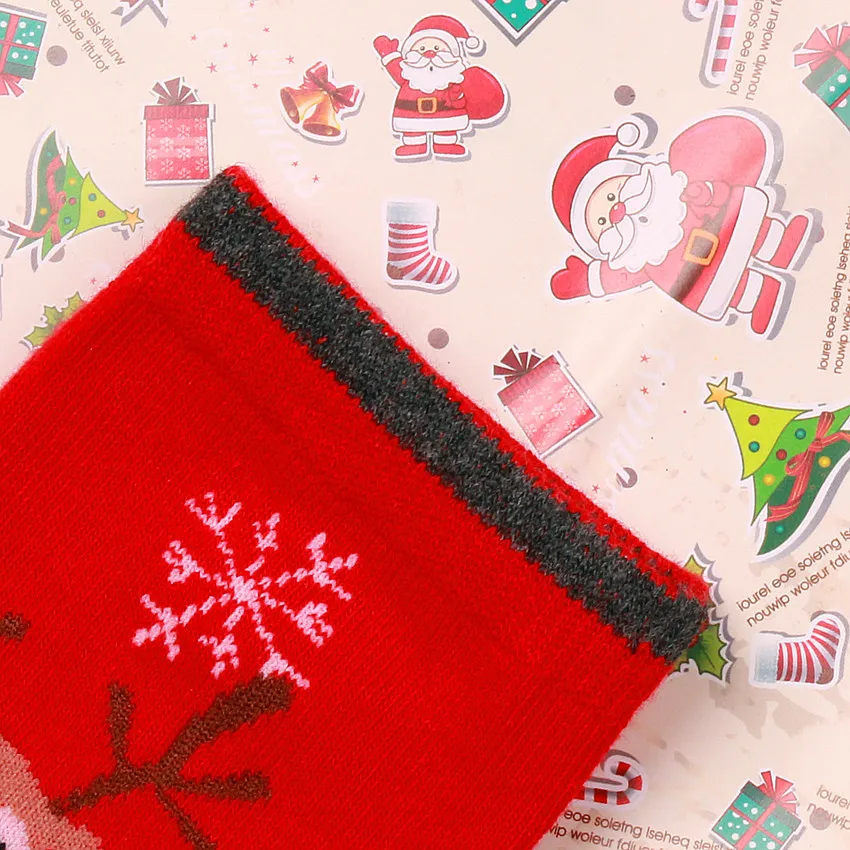 Новые осенне-зимние рождественские чулки новогодние носки с Санта-Клаусом Рождественский подарок на снежную погоду длинные носки мужские и женские размеры eur 35-43
