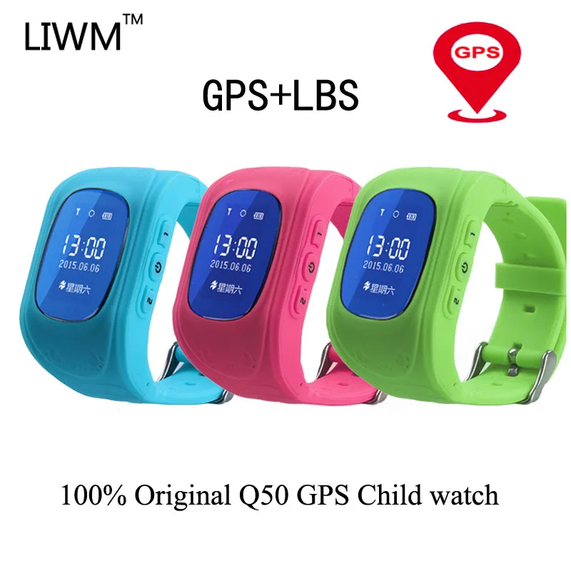 Online Anti pérdida niño GPS reloj inteligente Q50 rastreador de pantalla táctil WIFI Sos llamada posicionamiento teléfono niños chico seguro bebé Q60 Q90