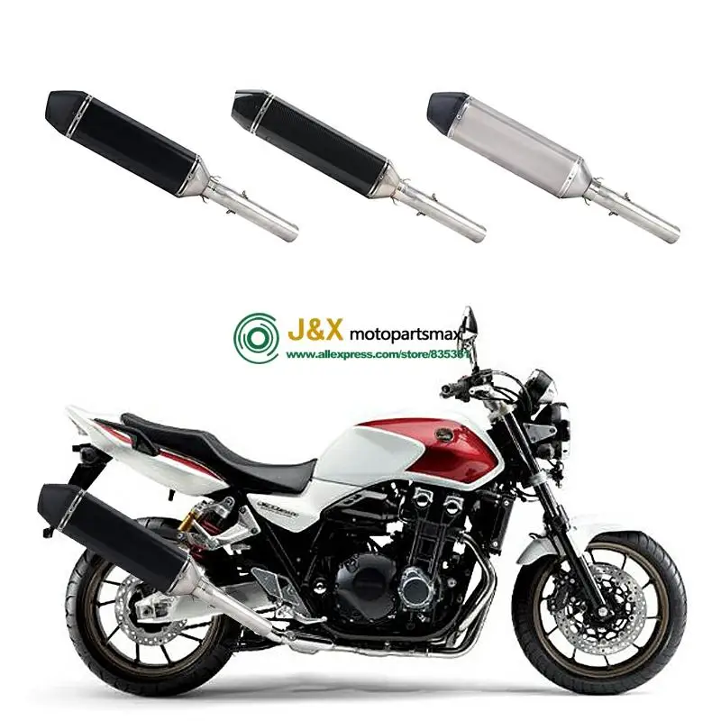 Мотоцикл полный системы глушитель Escape дБ убийца слипоны для Honda CB1300 CB 1300 среднего контакта трубы 2003 до 2013