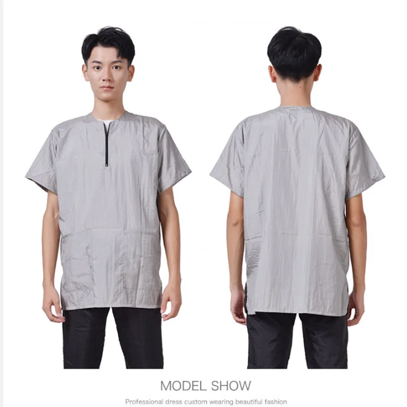Pet Shop Breathable Work Clothes Hair Salon Hairdressing Uniform Pet Grooming Overalls Custom LOGO Hair Stylist Apron G0722 3