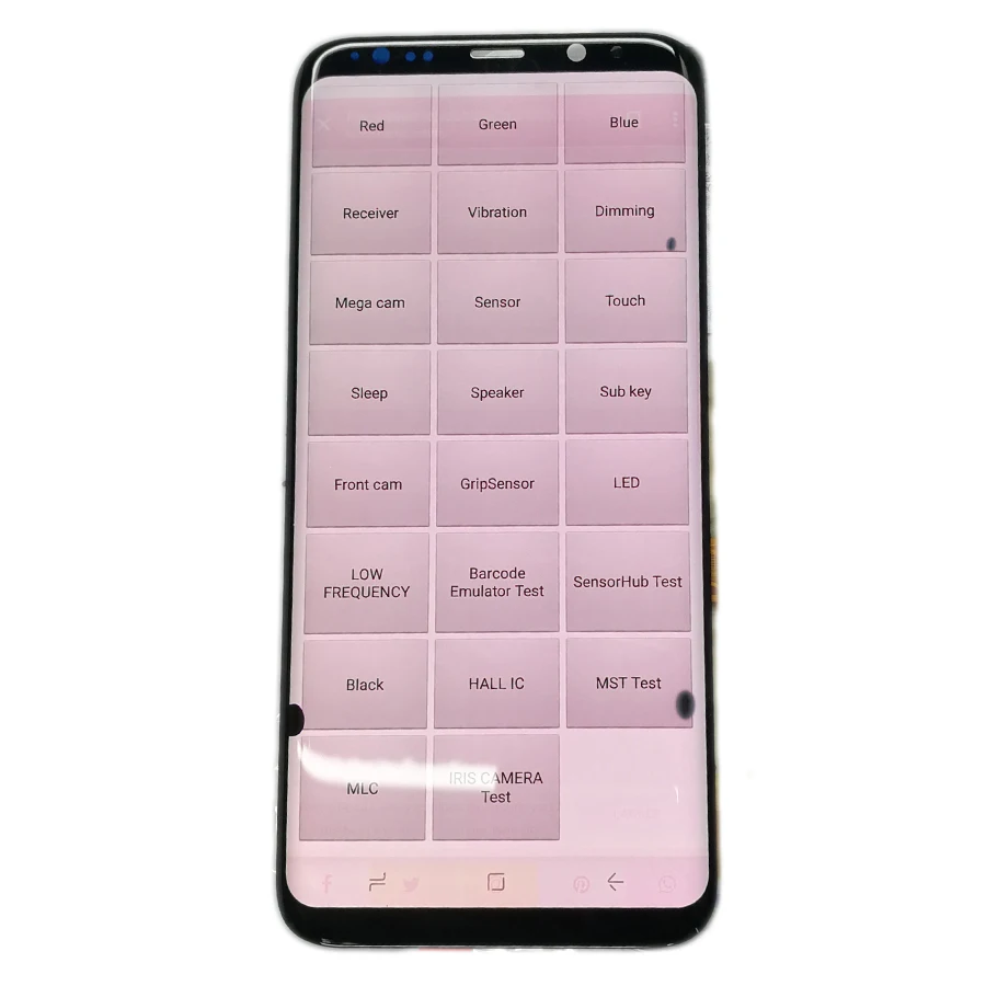 

JPFix For SAMSUNG S8+ SM-G955F LCD Display Leakage Dot Burnt Shadow S8 Plus Screen Assembly Replacement Glass Panel With Frame
