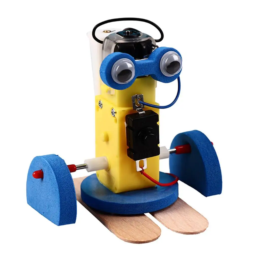 Обучающие и обучающие игрушки Мини DIY сборка Ming ползающий робот набор деревянная