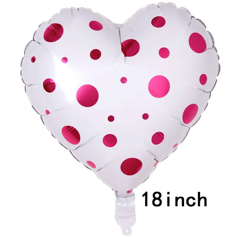 18 дюймов любовь Рукописное свадебное украшение I Love You Dot алюминиевая пленка сердце воздушный шар признание День Святого Валентина Свадебный декор - Цвет: White