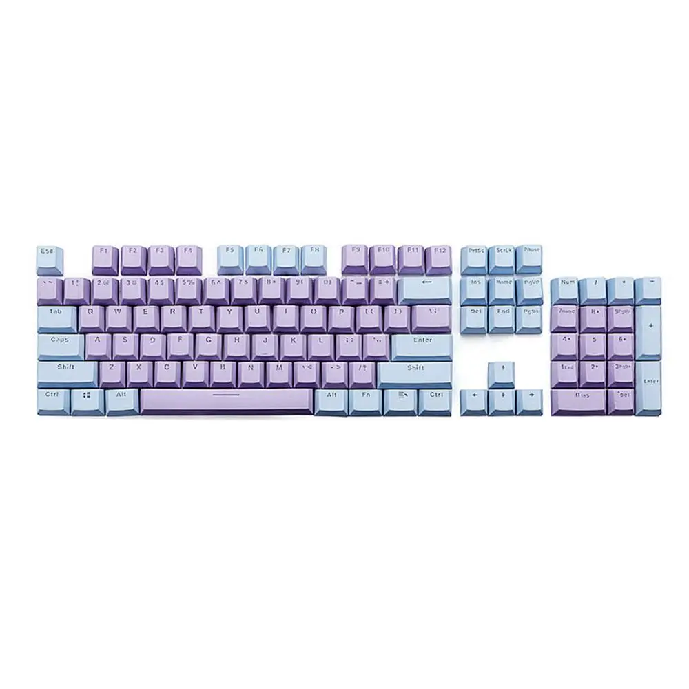7 Полупрозрачная двойная съемка PBT 104 KeyCaps с подсветкой для Cherry клавиатура MX Переключатель - Цвет: 7