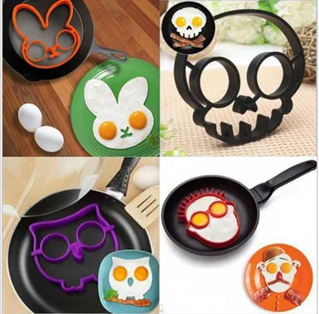 

5 Style Breakfast Omelette Mold Silicone Egg Pancake Ring Shaper Cooking Tool DIY Kitchen Accessories Gadget Egg Fired Mould