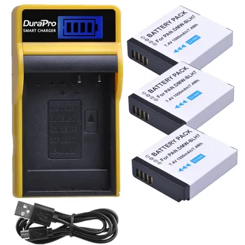 

3PC DMW-BLH7 BLH7 DMW-BLH7E DMW BLH7 Li-ion battery+LCD Charger for Panasonic Lumix DMC-GM5,DMC-GF7,DMC-GF8,GF9,LX10,LX15