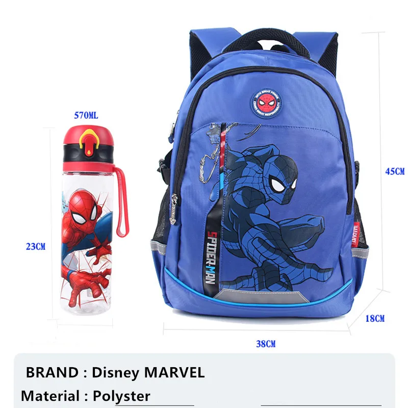 Disney New spider man school bags for boys large capacity water proof primary school backpack teenage kids Mochilas Escolar
