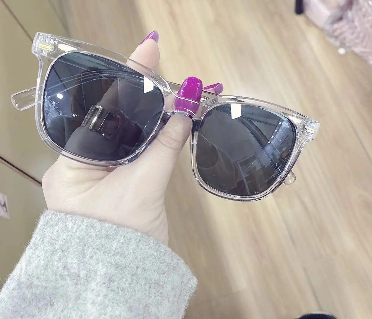 Quadratische Sonnenbrille für den Sommer, modisch, im trendigen Stil, Vintage-Sonnenbrille, Schutzbrille mit UV400-Schutz, Streetwear_voghion.com