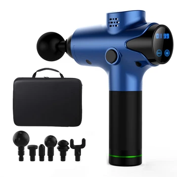 

6 Massage Heads Muscle Massage Gun 20 Speeds Massage Machine Deep Tissue Massager Muscle Relax Pain Relief Body Shaping Slim