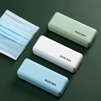 

Disposable Mask Storage Box PP Portable Face Masks Universal Container Waterproof Anti-dust HygienicMask Holder Organizer