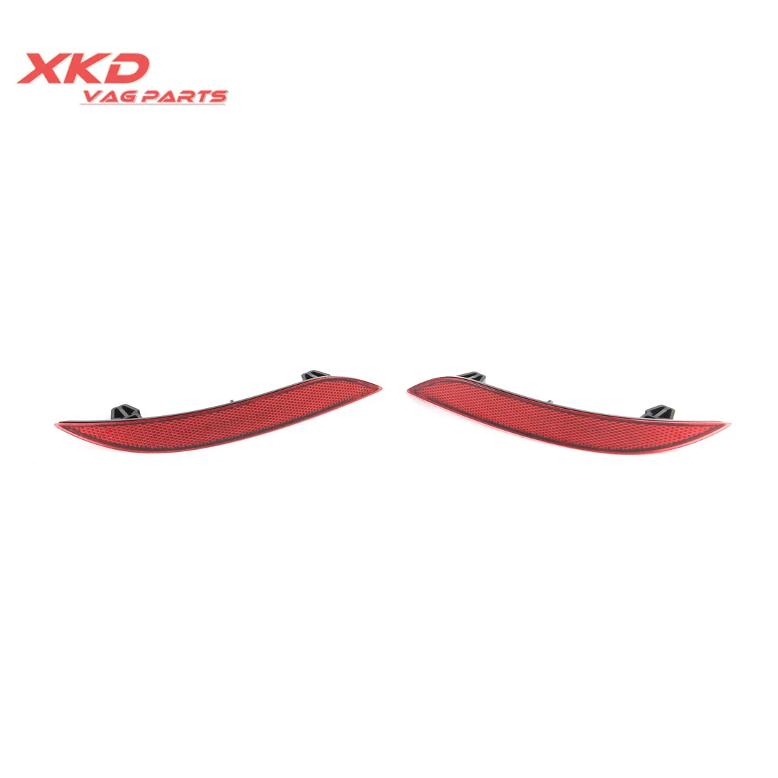 2Pcs ABS Rear Bumper Reflector Bar Lights Red Fit For 2 door Audi A3 Hatchback 8V0945105A 8V0945106A
