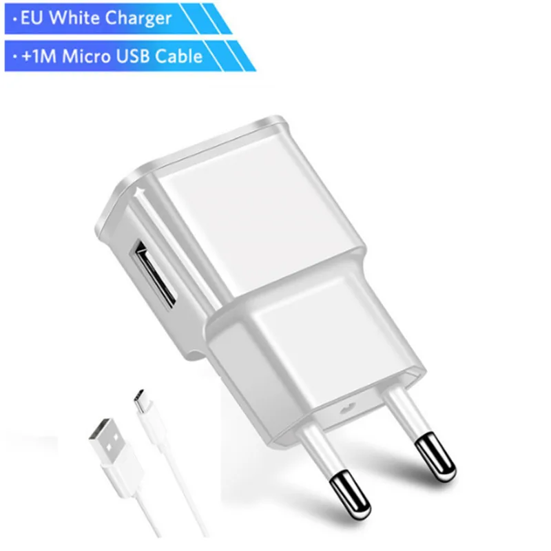 

For Samsung Galaxy S3 S4 S6 S7 Edge Note 4 5 J2 J3 J5 J7 2016 2017 Charger Travel Adapter EU 1m USB USB Charging For Xiaomi