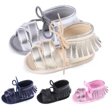

Baby Shoes Summer Girls Sandals for Girls Shoes Fashion Newborn Cool Sandals Beach tassel Princess Soft Sole Anti-slip Shoes