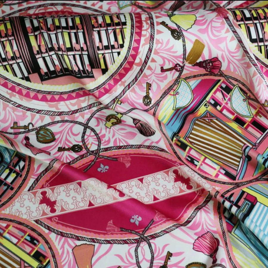 Шелковая атласная ткань для платья, квалифицированная креповая атласная мягкая ткань для рукоделия, блестящая ткань для пижам