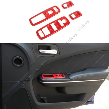 

Window Control Lift Panel Decorative Cover Sticker Cover for Dodge Charger 2011+ Car Styling Accessories ABS