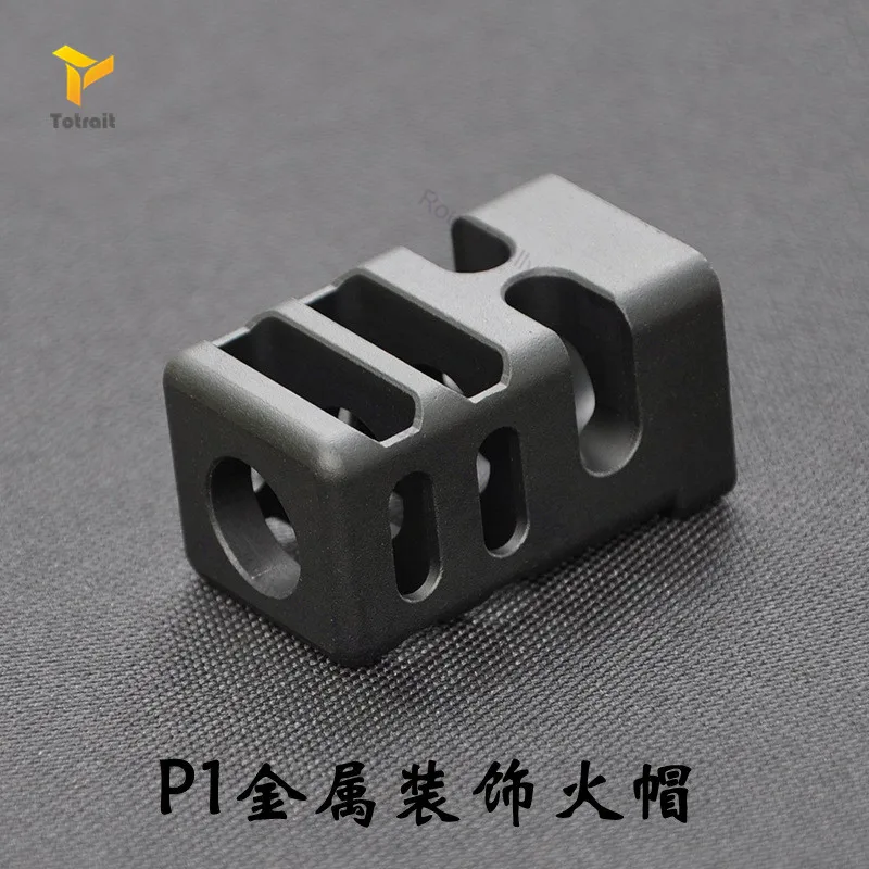 

Outdoor sports and tactics toy SKD 3D G18 G17 P1 water bomb gun model upgrade material slip on fire cap silencing MD80