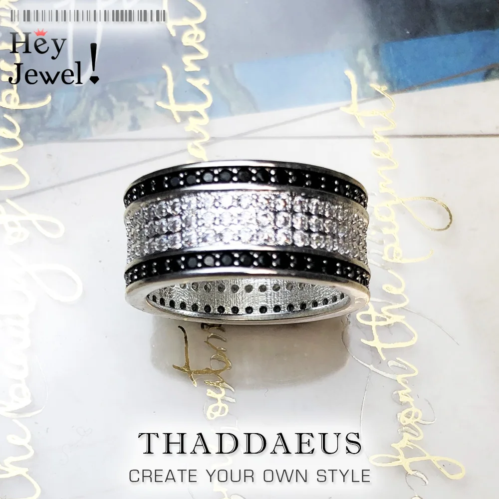 Черно белое кольцо модные блестящие ювелирные украшения для женщин в