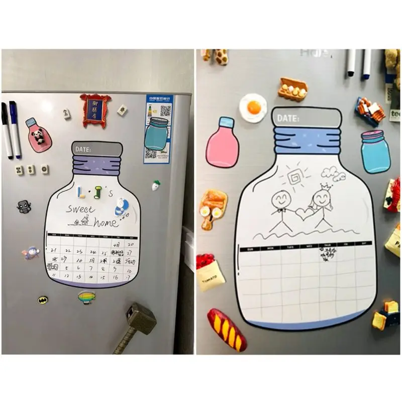 Мягкая магнитная доска магнит стереть доска Рисование холодильник меню с ручками AXYF