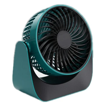 

Portable USB Desk Fan Mini 360 Degree Adjustable Air Circulator Electric Table Desktop Rechargeable Fans Office Travel