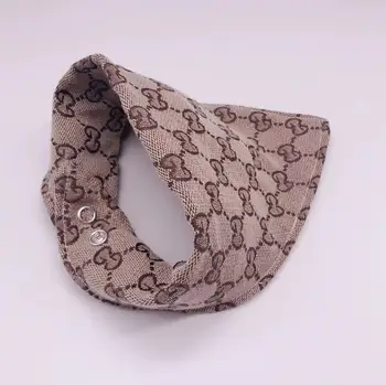 

Pet's Saliva Towel Triangular Binder Dog Bandanas Large Pet Scarf Pet Bandana For Dog Cotton Plaid WashableBow Printing