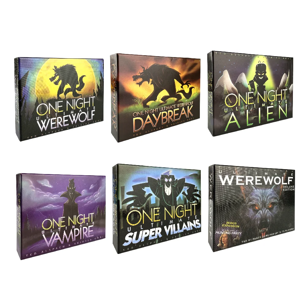 One Night Ultimate Werewolf Cards Collection Board Game Alien Super