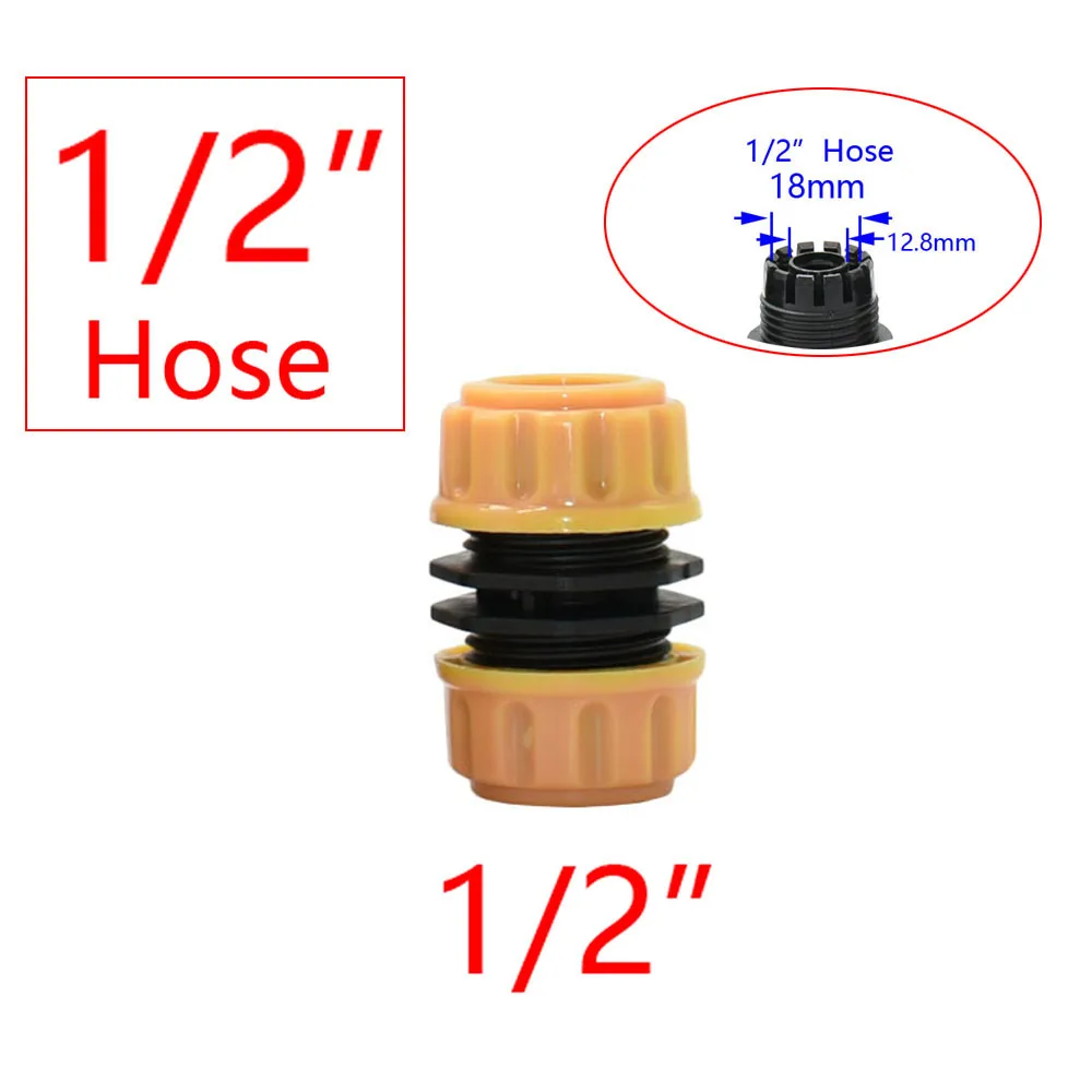 Garden Hose Quick Connector 1/2 3/4 1 Inch Pipe Coupler Stop Water Connector 32/20/16mm Repair Joint Irrigation System