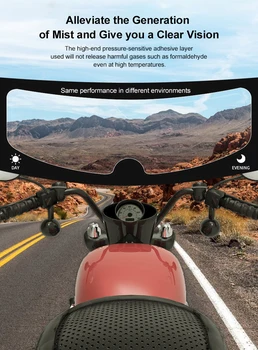

Universal Helmet Clear Pinlock Anti-Fog Patch Film Motorcycle Helmet Lens Fog Resistant Films For AX8 LS2 HJC MT K3 K4 Helmets